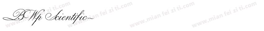 BW7p Scientific字体转换